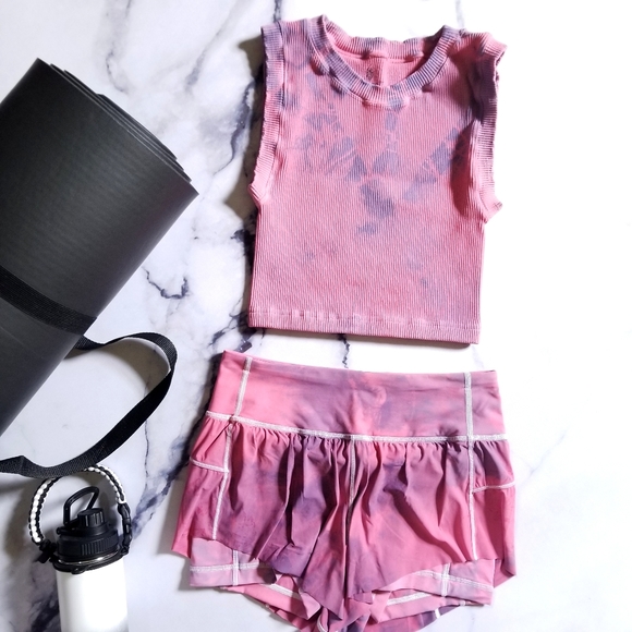 FP Movement by Free People Tops - NWOT FP Movement Happiness Runs Muscle Tank & Lululemon Squad Goals Short Set